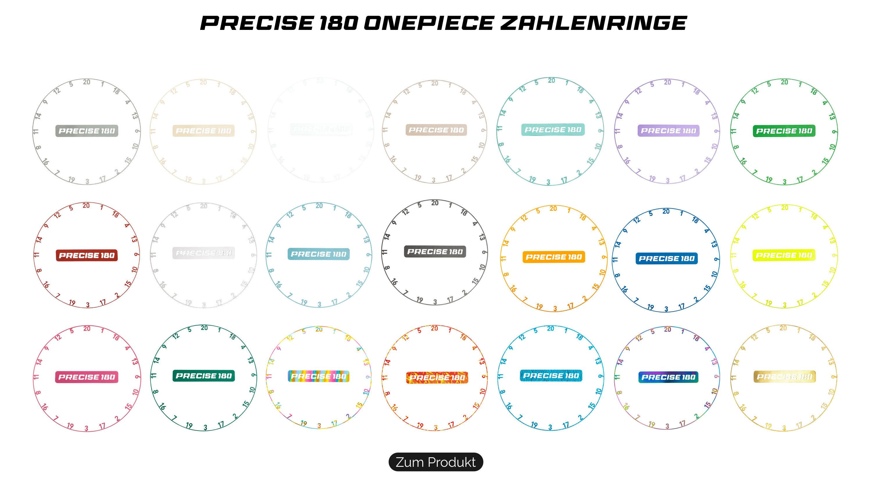 Precise Zahlenring Sortiment 