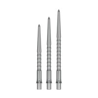 Steeldartspitzen Silber Ripple